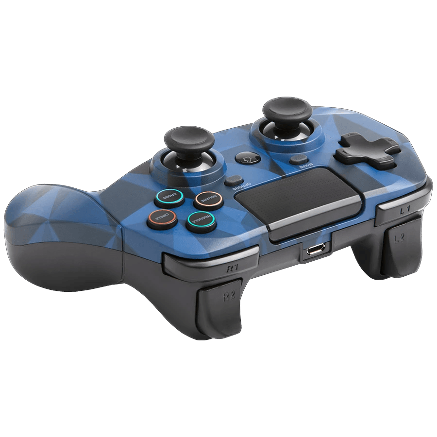 SNAKEBYTE PS4 GAMEPAD 4 S WIRELESS CAMOUFLAGE BLUE FOR (PS4/SLIM/PRO) - DataBlitz