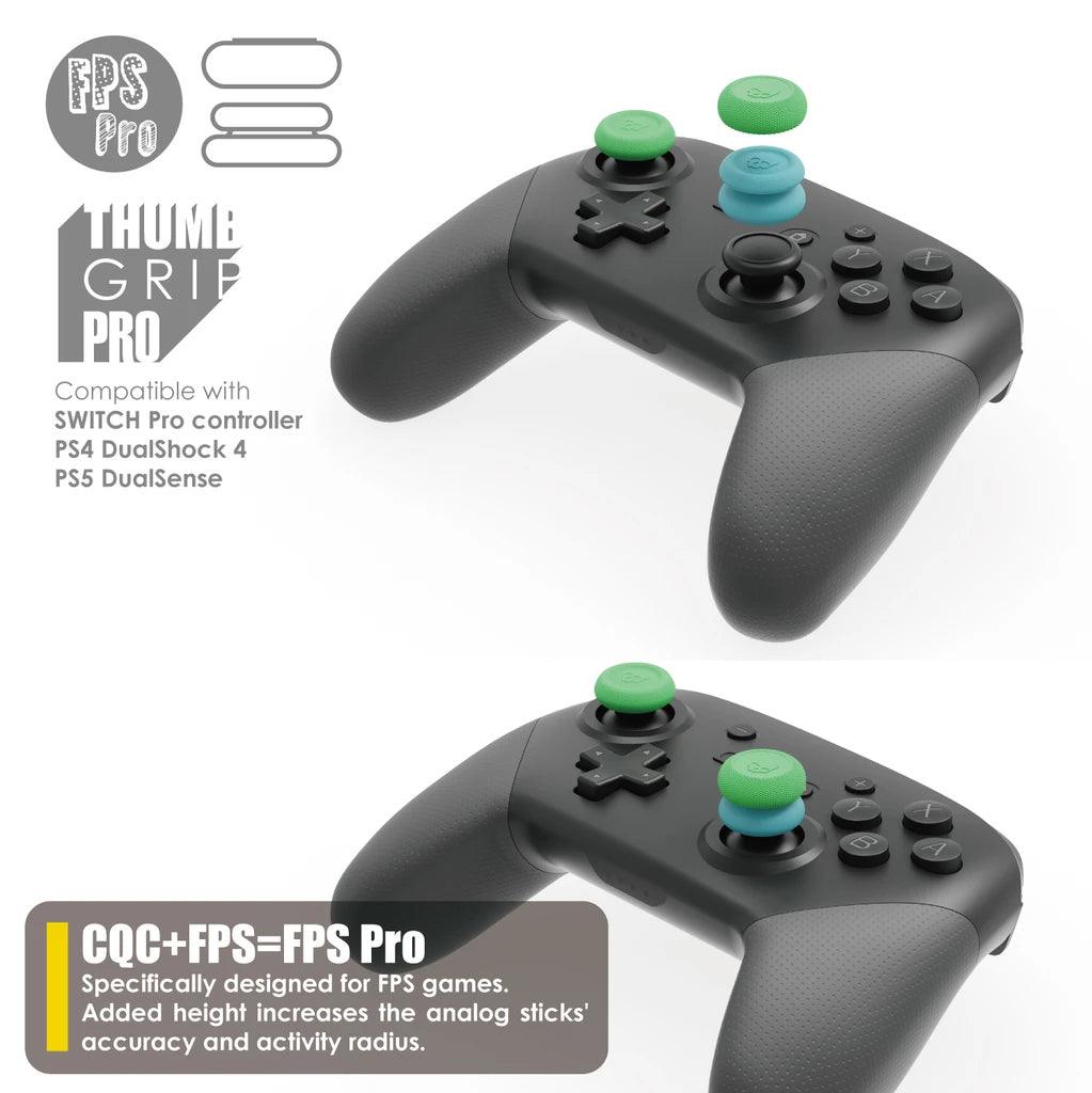 SKULL & CO. NSW THUMB GRIP FOR SWITCH PRO/PS4/PS5 CONTROLLER (NEON GREEN/PINK) (SET OF 6) - DataBlitz