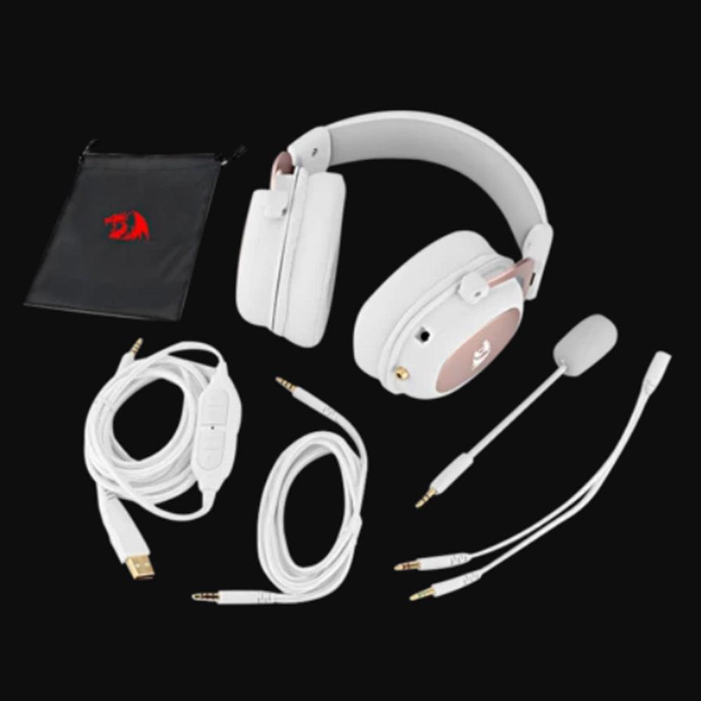 REDRAGON ZEUS 2 ALL IN ONE GAMING HEADSET WHITE (H510W) - DataBlitz