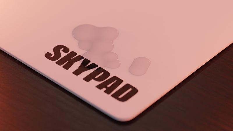 Skypad Glass Mousepad 3.0 XL - White Text - DataBlitz