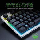 RAZER PBT KEYCAP UPGRADE SET FOR MECHANICAL AND OPTICAL KEYBOARDS DOUBLESHOT KEYCAPS MERCURY WHITE - DataBlitz
