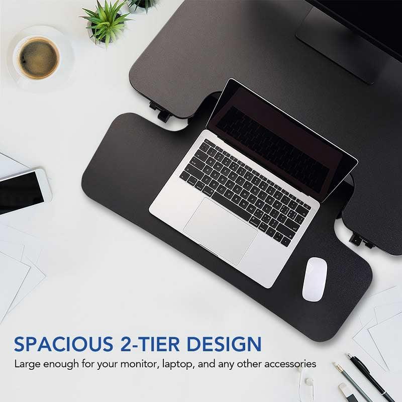FLEXISPOT STANDING DESK CONVERTER 27-INCHES (M8-BLACK) - DataBlitz