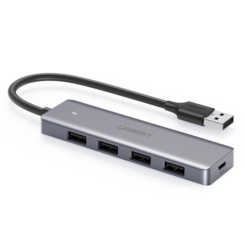 UGREEN 4-PORT USB 3.0 HUB + POWERED BY MICRO USB METAL PLATED SHELL ULTRA SLIM (CM219/50985) - DataBlitz