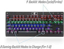 E-YOOSO Falcon Mechanical Gaming Keyboard Green Switch Z-77 (Black) - DataBlitz