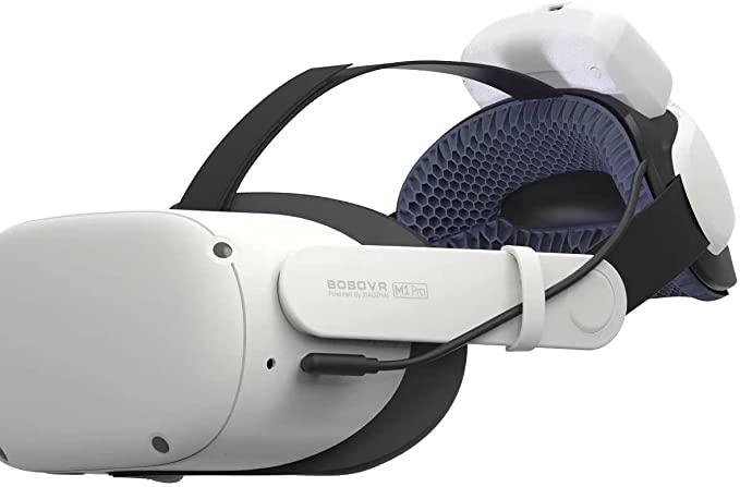 BOBOVR M1 Pro Battery Pack Head Strap For Oculus Quest2 (INCLUDES 5200MAH Replaceable Hot Swap Power Bank Accessories) - DataBlitz