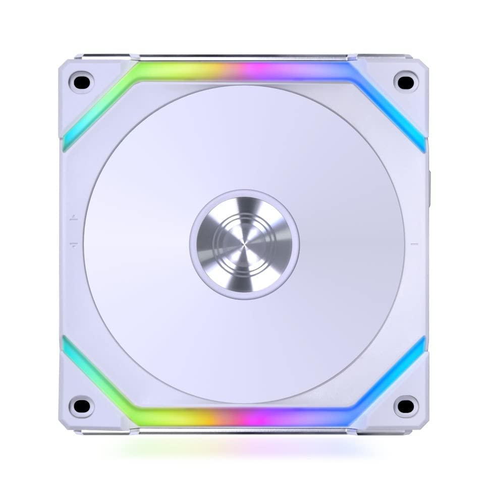 Lian Li Uni Fan SL120 V2 RGB Revolutionized Daisy-Chain ARGB Fan 120MM Triple Pack (White)
