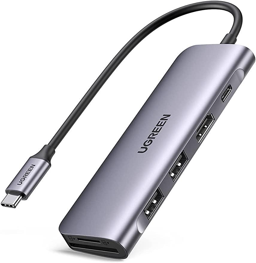 UGREEN USB-C 6-IN-1 MULTIFUNCTIONAL ADAPTER (SPACE GRAY) (CM195/70411) - DataBlitz