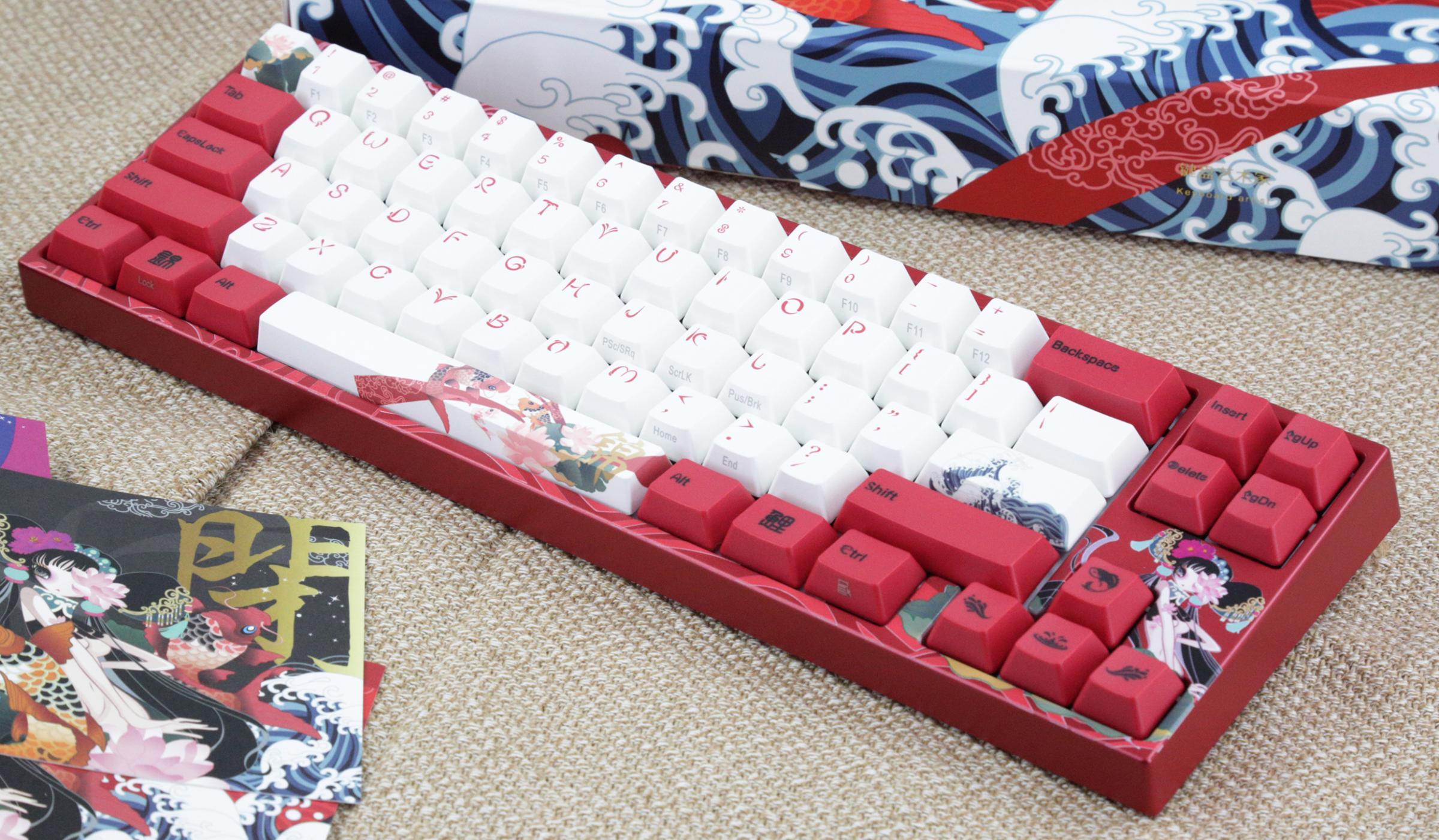 DUCKY MIYA PRO KOI MECHANICAL KEYBOARD (CHERRY MX BLUE) (MY68NC1N/WR2BNGJV) - DataBlitz