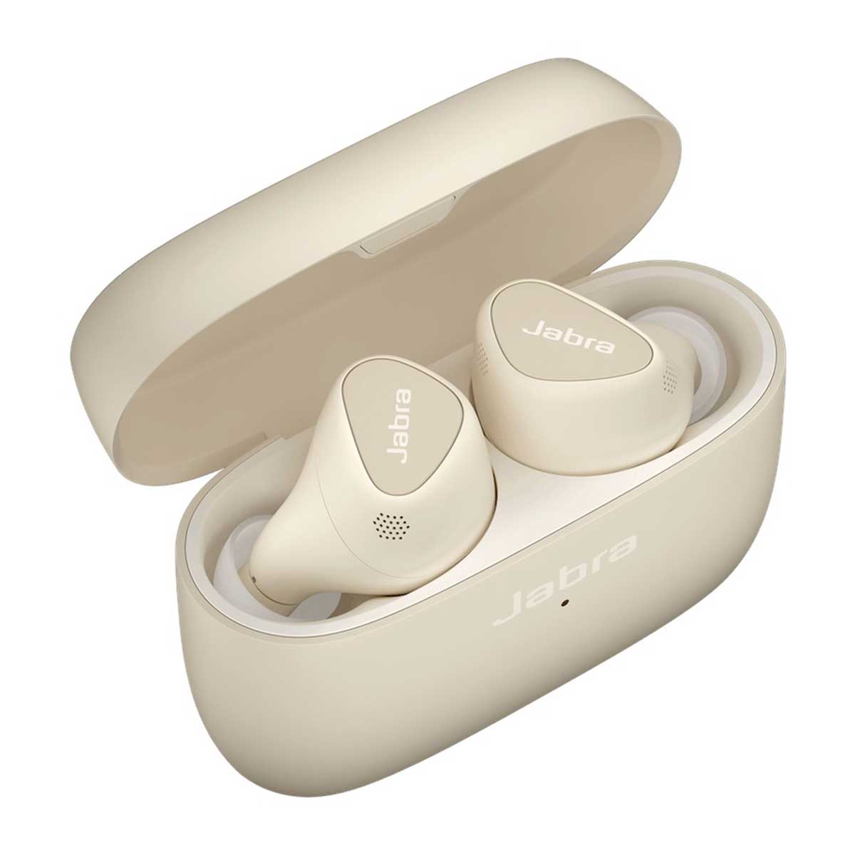 Jabra Elite 5 True Wireless Earbuds With Hybrid Active Noise Cancellation (Gold Beige)