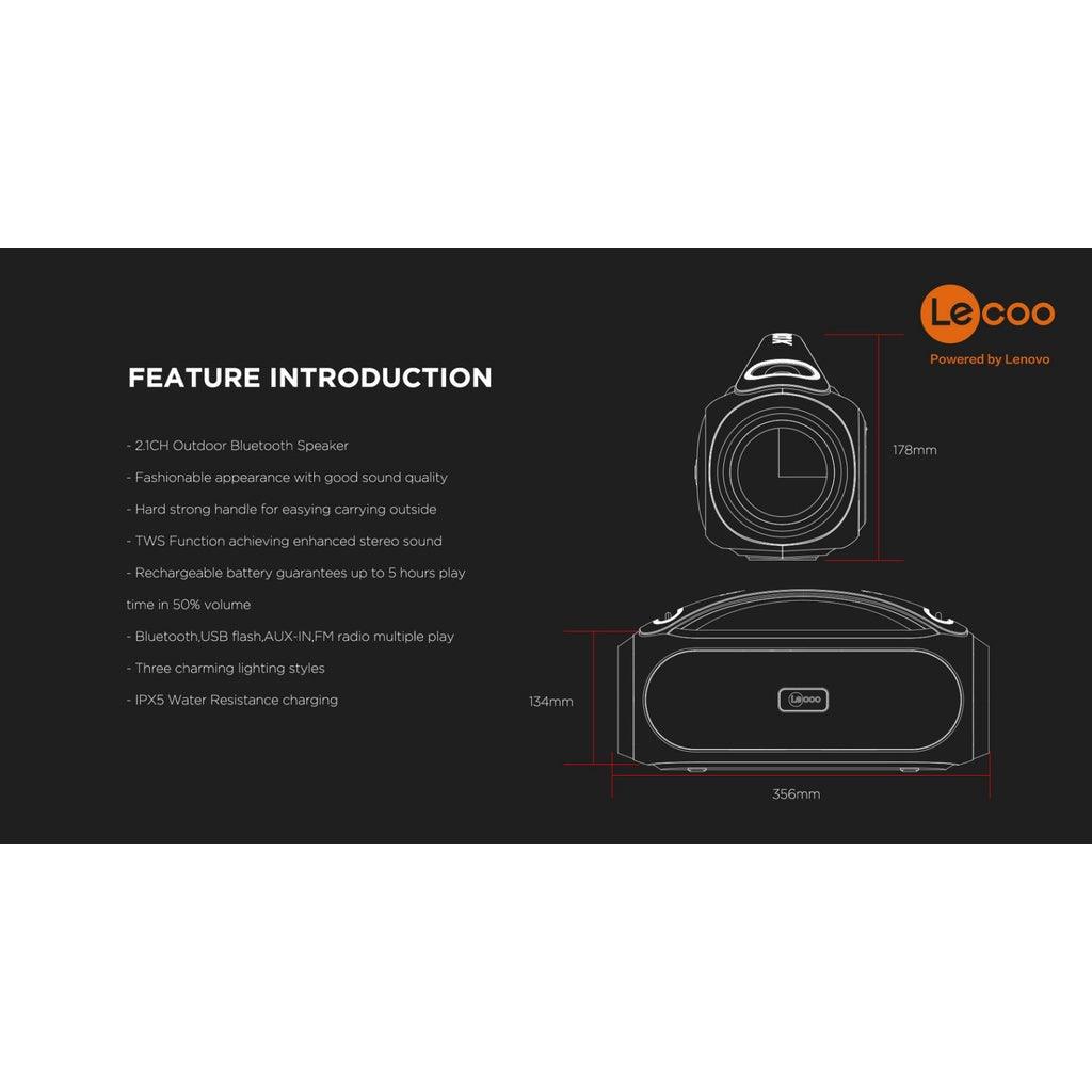 LENOVO LECOO DS152 PORTABLE WIRELESS SPEAKER - DataBlitz