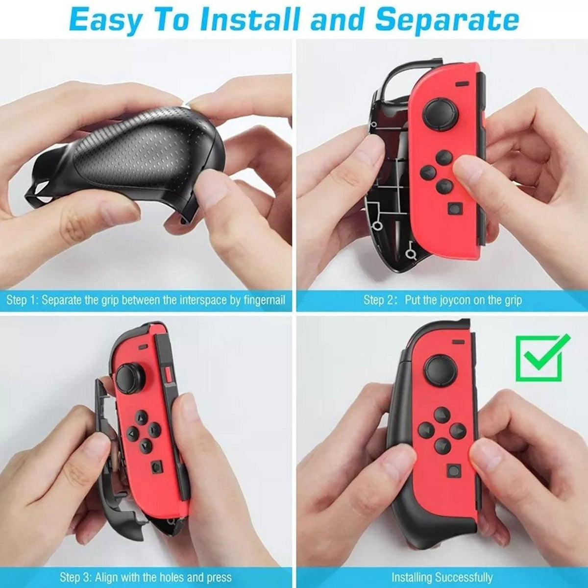 NSW OTVO Grip Kit For n-Switch (Black) (IV-SW120) - DataBlitz