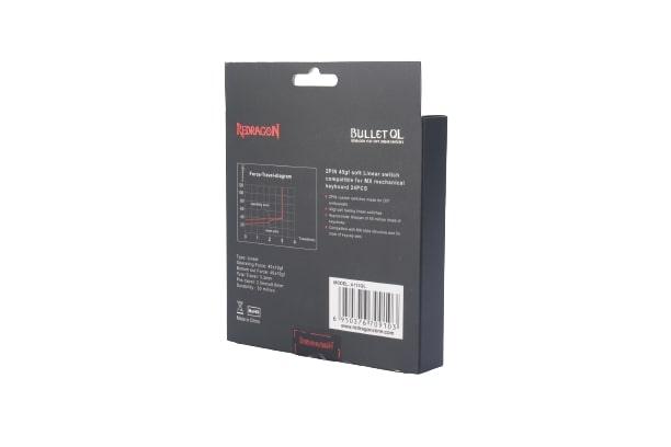 Redragon A113QL Mechanical Switches Linear/Smooth/Quiet Switch (Bullet QL Linear) - DataBlitz