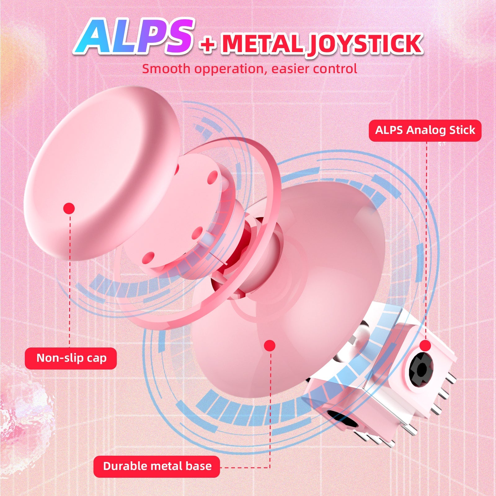 IINE Keyboard Mouse Controller (Pink) (L781)