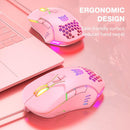 Onikuma CW902 RGB Wired Optical Gaming Mouse (Pink) - DataBlitz