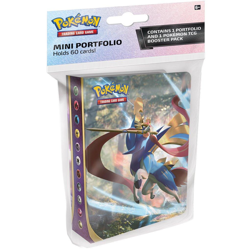 POKEMON TRADING CARD GAME SS1 SWORD & SHIELD MINI PORTFOLIO HOLD 60 CARDS WITH 1 BOOSTER PACK - DataBlitz