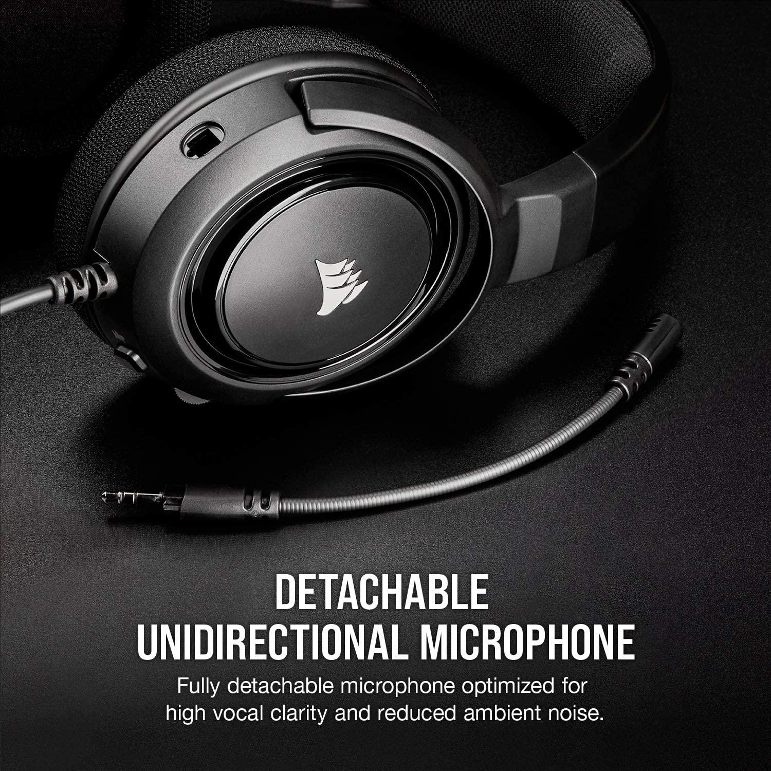 Corsair HS45 Surround Stereo Gaming Headset With 7.1 Surround Sound (Carbon) - DataBlitz