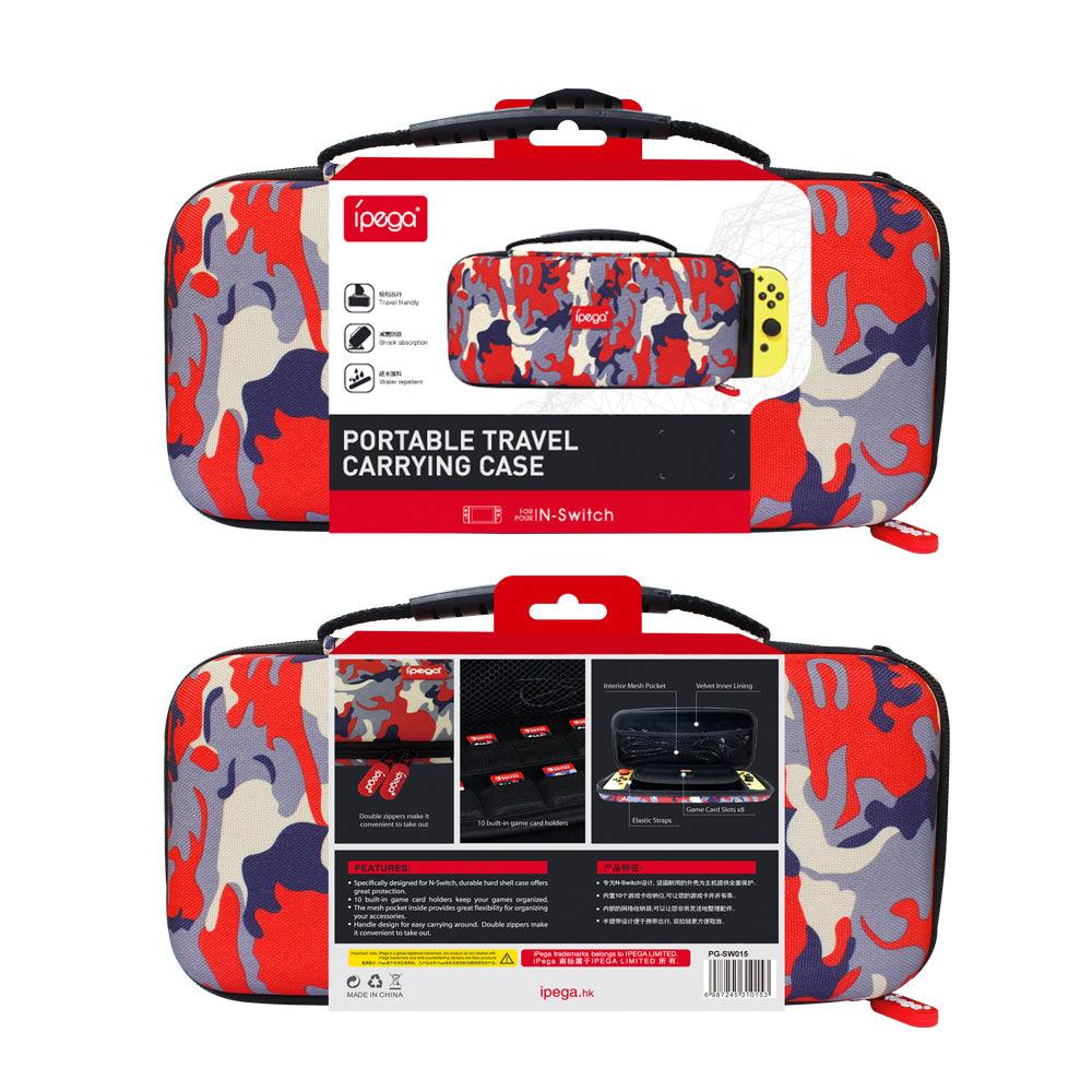 IPEGA PORTABLE TRAVEL CARRYING CASE RED CAMOUFLAGE FOR N-SWITCH (PG-SW015) - DataBlitz