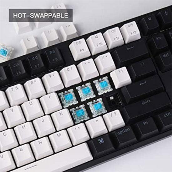 Keychron C1 87-Key Tenkeyless Rgb Backlight Hot-Swappable Wired Mechanical Keyboard (Blue Switch) (C1h2) - DataBlitz