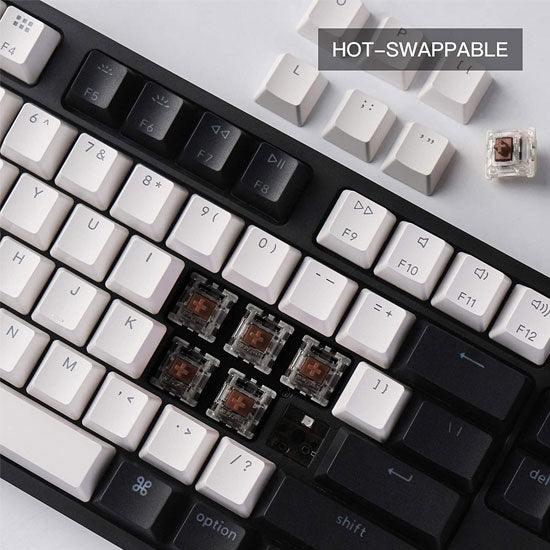 Keychron C1 87-Key Tenkeyless Rgb Backlight Hot-Swappable Wired Mechanical Keyboard (Brown Switch) (C1h3) - DataBlitz