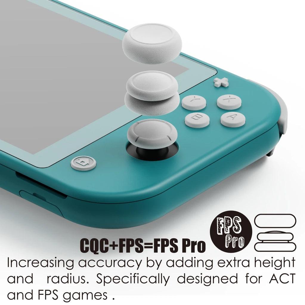 SKULL & CO. NSW ANALOG CAPS FOR JOY-CON N-SWITCH/LITE (LITE GRAY) (SET OF 6) - DataBlitz