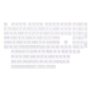 AKKO Clear Full Transparent Keycaps Set ASA 155 Keys Purple Character - DataBlitz