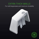RAZER PBT KEYCAP UPGRADE SET FOR MECHANICAL AND OPTICAL KEYBOARDS DOUBLESHOT KEYCAPS MERCURY WHITE - DataBlitz