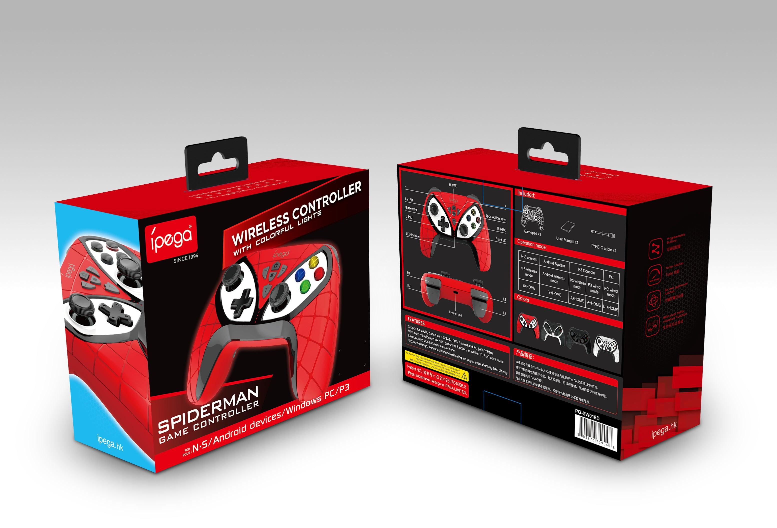 IPEGA SPIDERMAN GAME CONTROLLER FOR N-S/ANDROID DEVICES/WINDOWS PC/P3 (RED) (PG-SW018D) - DataBlitz