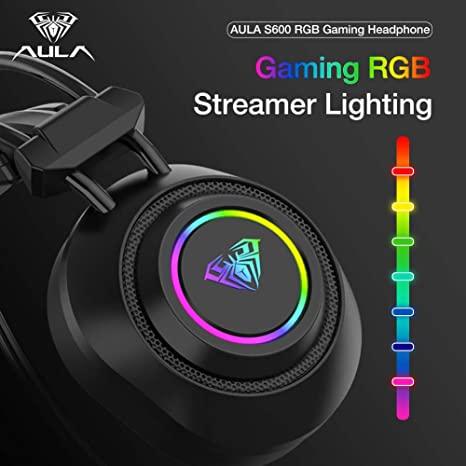 Aula Mountain S600 RGB Virtual 7.1 E-Sports Wired USB Gaming Headset - DataBlitz