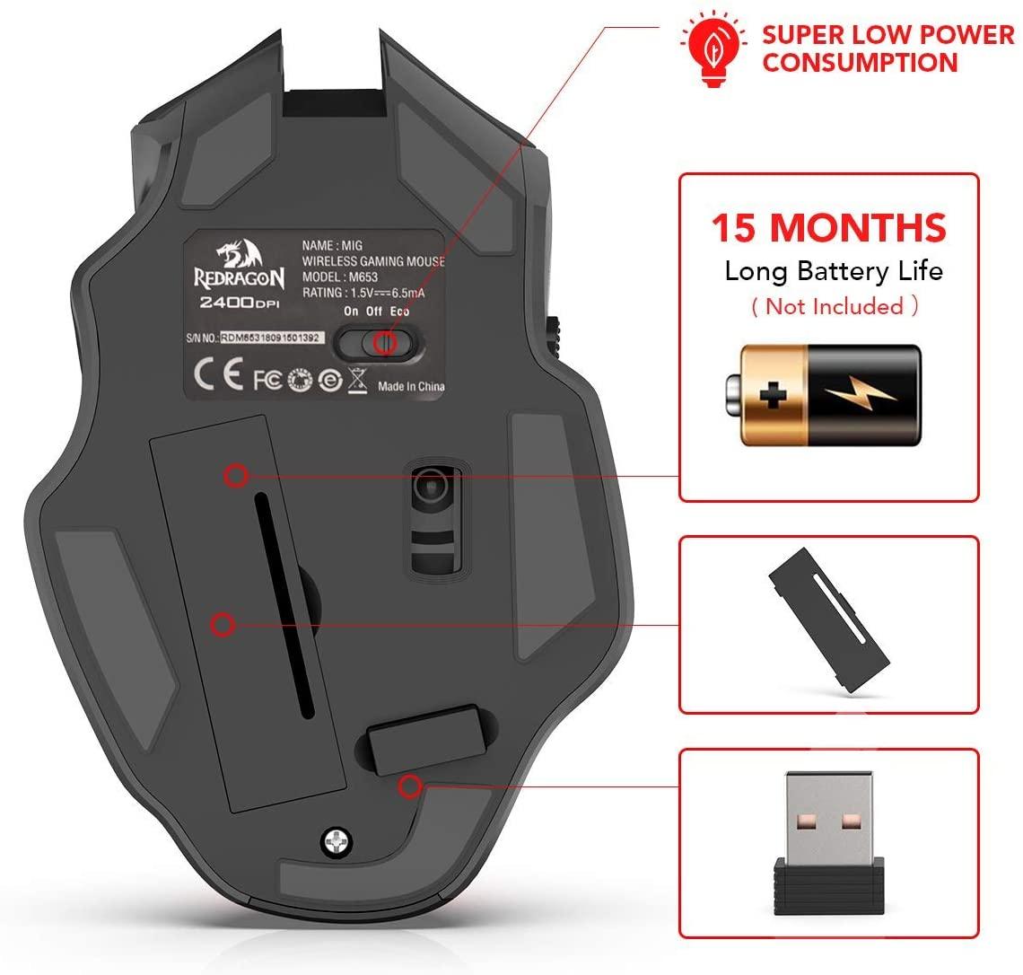 REDRAGON MIG WIRELESS GAMING MOUSE (M653) - DataBlitz