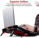 PROMATE AIRBASE-3 ERGONOMIC LAPTOP COOLING PAD WITH SILENT FAN TECHNOLOGY (BLACK) - DataBlitz