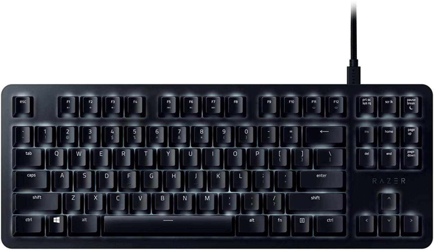 RAZER BLACKWIDOW LITE MECHANICAL KEYBOARD RAZER ORANGE SWITCHES TACTILE AND SILENT - DataBlitz