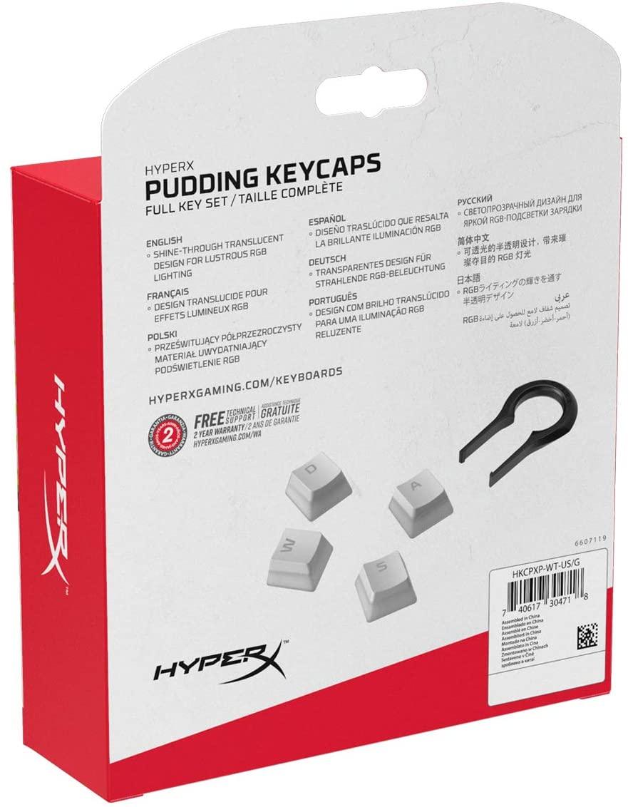 HYPERX PUDDING KEYCAPS DOUBLE SHOT PBT (WHITE) - DataBlitz