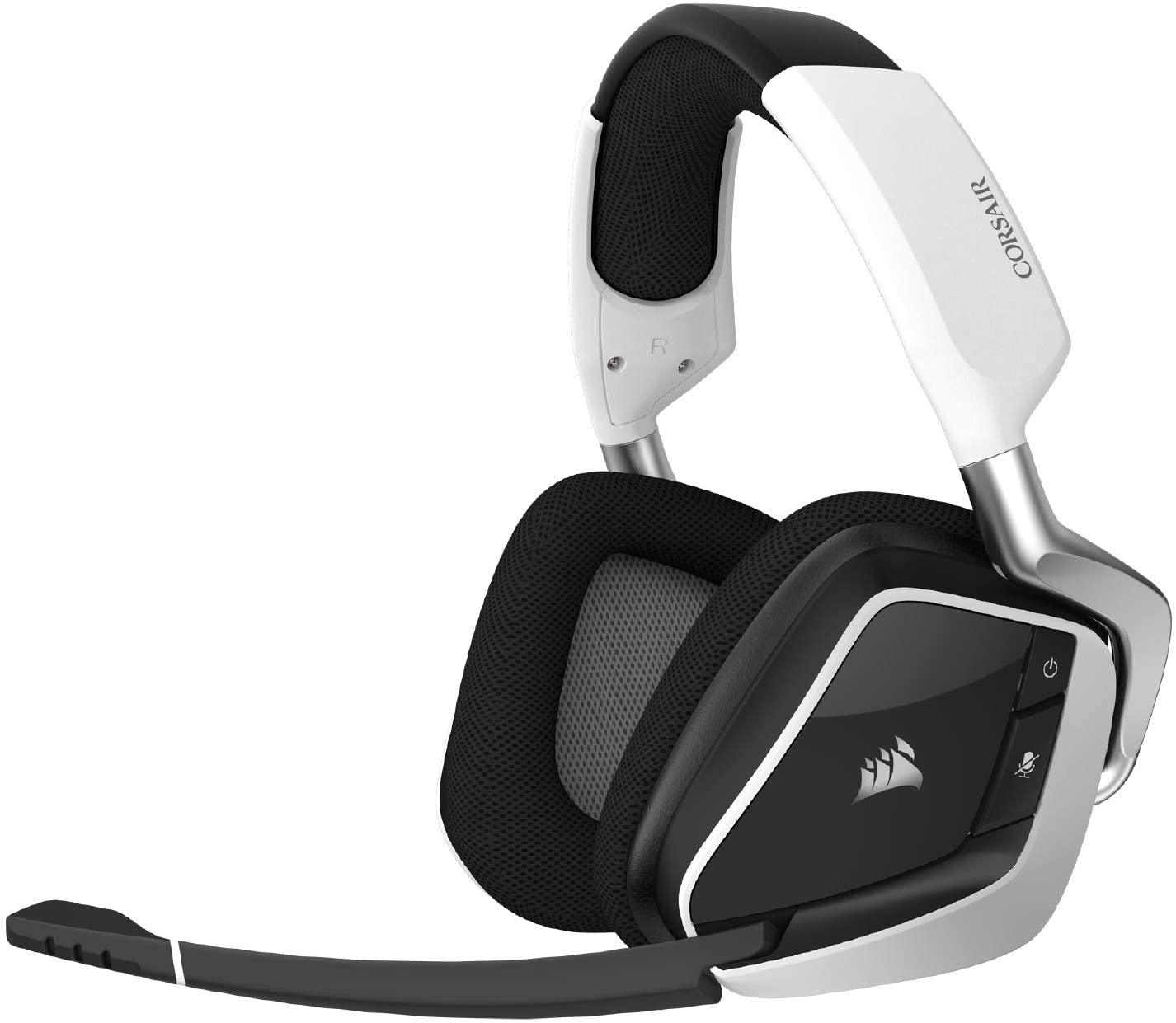 CORSAIR VOID RGB ELITE WIRELESS PREMIUM WIRELESS GAMING HEADSET WITH 7.1 SURROUND SOUND WHITE (PC/PS4) - DataBlitz