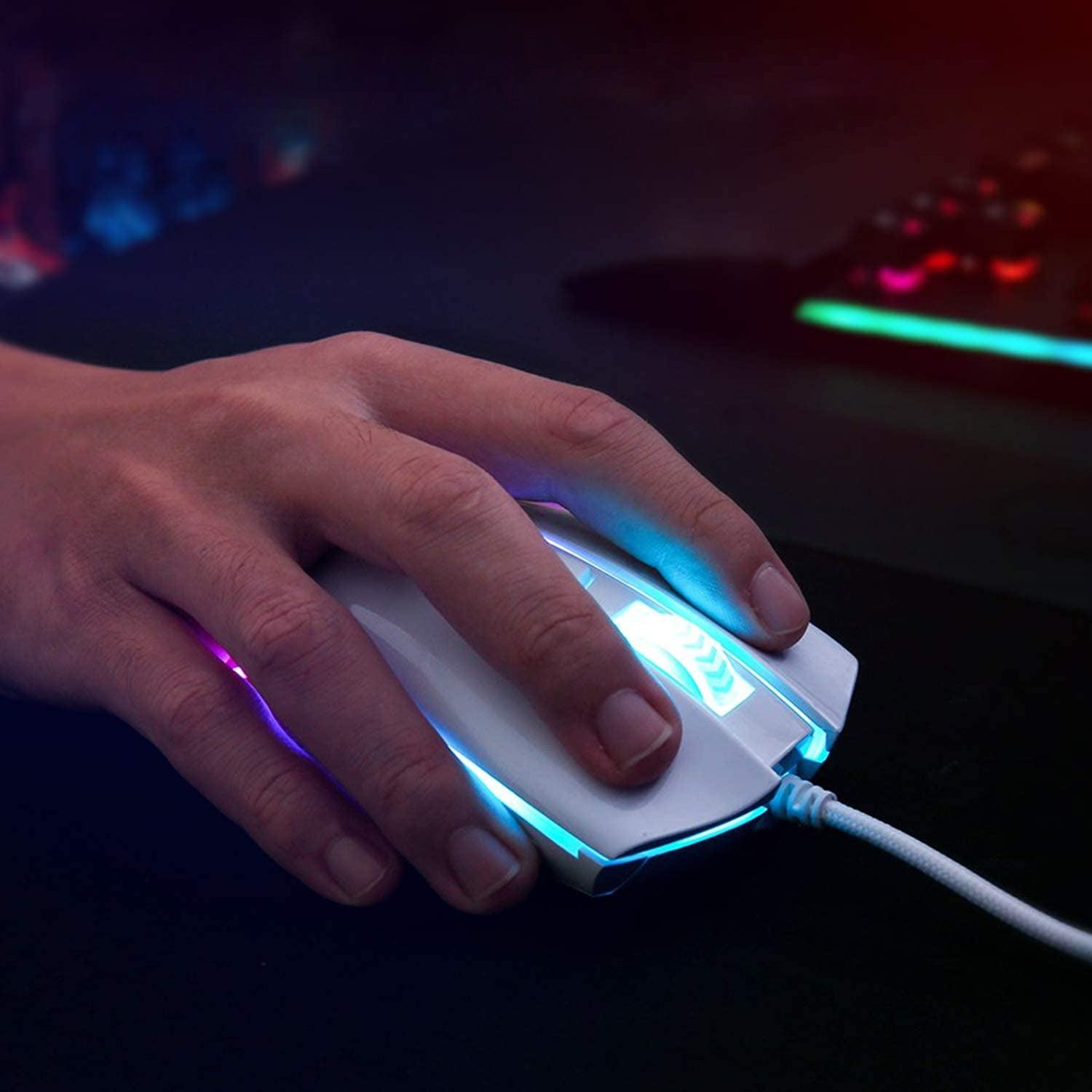 REDRAGON COBRA GAMING MOUSE (WHITE) (M711W) - DataBlitz