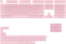 AKKO Clear Pink Transparent Keycaps Set ASA 155 Keys - DataBlitz