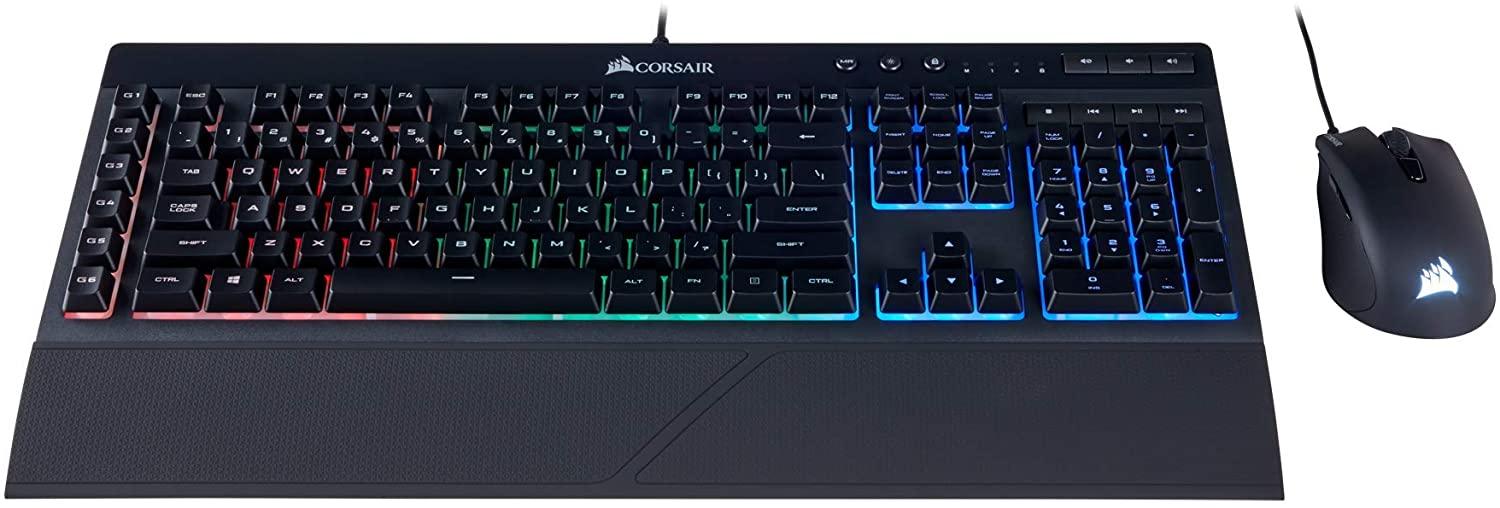 CORSAIR GAMING K55 + HARPOON RGB GAMING KEYBOARD & MOUSE COMBO (BLACK) - DataBlitz
