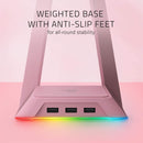 RAZER BASE STATION CHROMA HEADSET STAND WITH USB HUB (QUARTZ) - DataBlitz