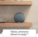 AMAZON ECHO 4TH GEN SMART SPEAKER HOME HUB WITH ALEXA (GLACIER WHITE / CHARCOAL / TWILIGHT BLUE) - DataBlitz