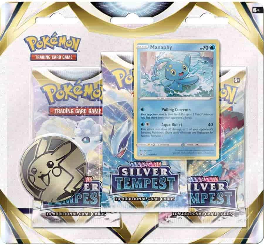 Pokemon Trading Card Game SS12 Sword & Shield Silver Tempest 3 Blisters (183-85096) - DataBlitz