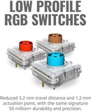 COOLER MASTER SK622 WIRELESS 60% MECHANICAL KEYBOARD SILVER WHITE WITH LOW PROFILE SWITCHES (RED RGB LINEAR) - DataBlitz