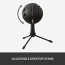 LOGITECH BLUE SNOWBALL ICE USB MICROPHONE FOR RECORDING/ STREAMING/ PODCASTING/ GAMING (BLACK) - DataBlitz