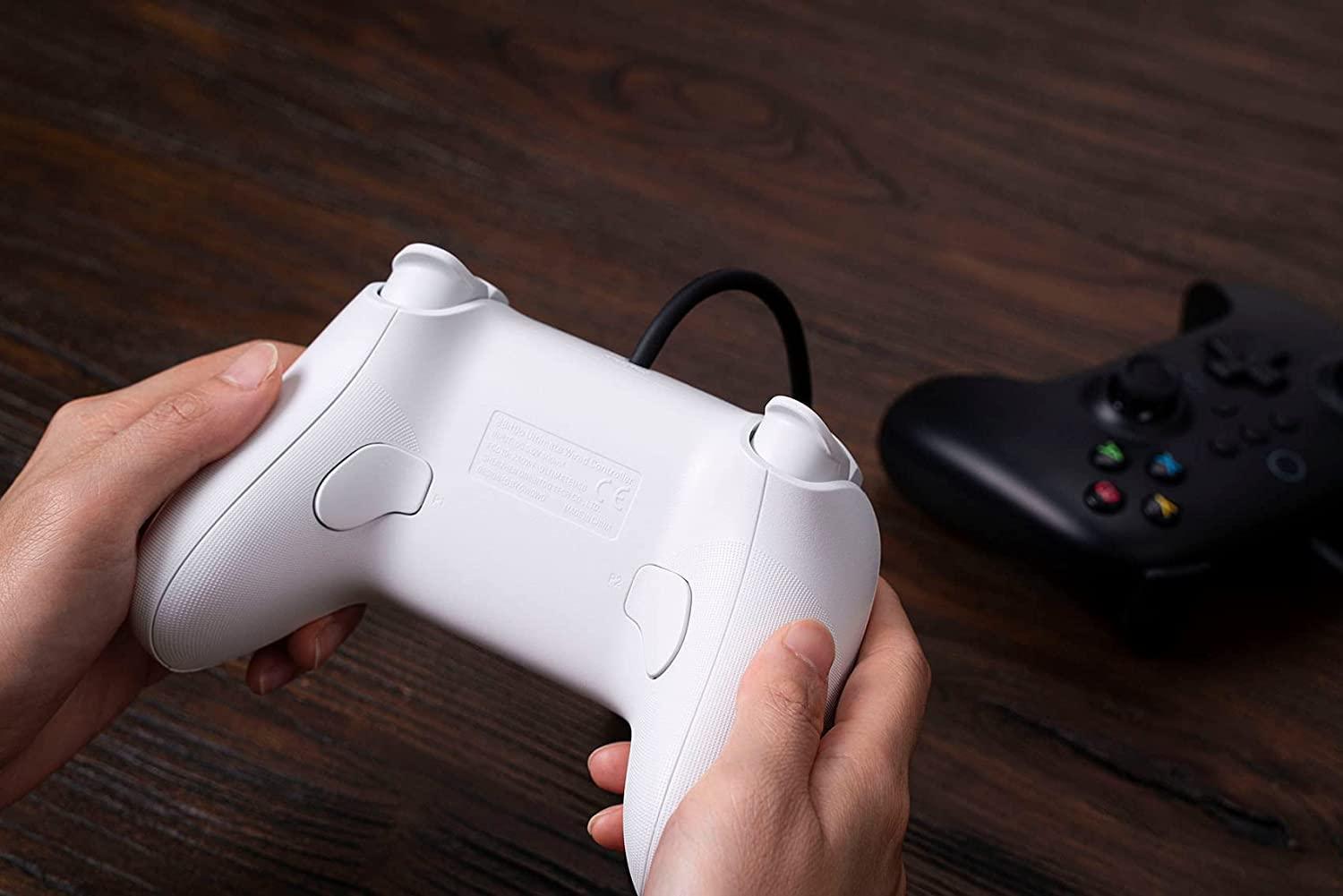 8BITDO Ultimate Wired Controller For (Switch/Windows/Android (White Edition) (82CA01) - DataBlitz