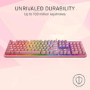 RAZER HUNTSMAN OPTO-MECHANICAL GAMING KEYBOARD (LIGHT & CLICKY) (QUARTZ) - DataBlitz