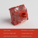 AKKO CS MECHANICAL SWITCH KEYBOARD REPLACEMENT 45 PCS (RADIANT RED) - DataBlitz