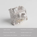 AKKO CS MECHANICAL SWITCH KEYBOARD REPLACEMENT 45 PCS (VINTAGE WHITE) - DataBlitz