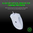 RAZER DEATHADDER ESSENTIAL ERGONOMIC WIRED GAMING MOUSE (WHITE) - DataBlitz