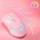 Onikuma CW905 3600 DPI Wireless Gaming Mouse 7 Buttons Design RGB (Pink) - DataBlitz