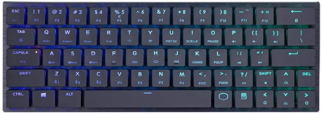 COOLER MASTER SK621 MECHANICAL WIRELESS KEYBOARD (CHERRY MX LOW PROFILE RGB RED LINEAR) - DataBlitz