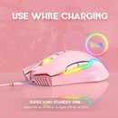 Onikuma CW905 3600 DPI Wireless Gaming Mouse 7 Buttons Design RGB (Pink) - DataBlitz
