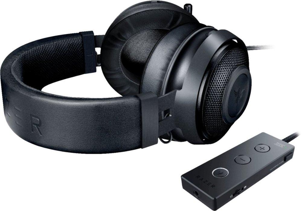 RAZER KRAKEN TOURNAMENT EDITION WIRED GAMING HEADSET WITH USB AUDIO CONTROLLER (BLACK) - DataBlitz